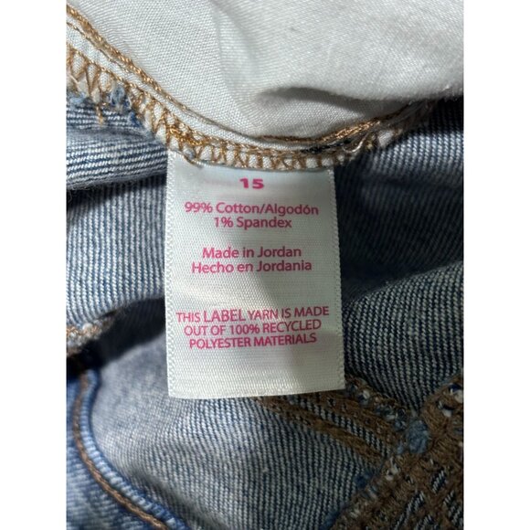 No Boundaries Womens Ripped Light Wash Jeans Size 15 - Picture 4 of 10